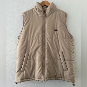 Ecko Unlimited Tan Quilted Sleeveless Vest